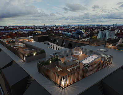 Dachgeschosswohnung mit Gestaltungsmöglichkeit und Panoramablick über den Dächern Berlins